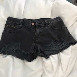 Levi jean shorts.
